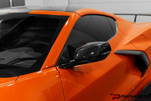 Load image into Gallery viewer, CCS C8 CORVETTE CARBON FIBER A PILLAR TRIM OVERLAY
