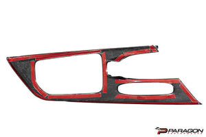 CCS C8 CORVETTE RED CARBON FIBER CENTER CONSOLE OVERLAY