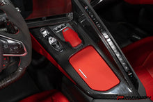 Load image into Gallery viewer, CCS C8 CORVETTE RED CARBON FIBER CENTER CONSOLE OVERLAY
