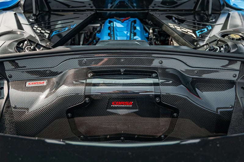 CORSA C8 CORVETTE CARBON FIBER CLEAR TRUNK PANEL - COUPE ONLY ...