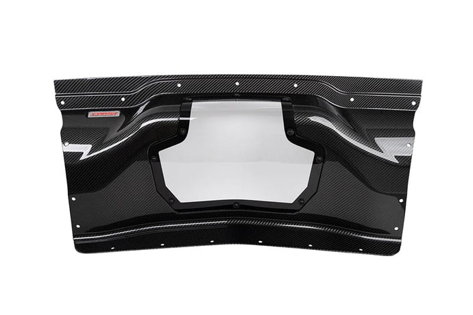 CORSA C8 CORVETTE CARBON FIBER CLEAR TRUNK PANEL - COUPE ONLY