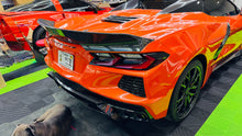 Load image into Gallery viewer, Corvette C8 Stingray Rear Ducktail Spoiler Custom Painted or Carbon Fiber Hydro
