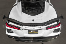Load image into Gallery viewer, Corvette C8 Z06 Conversion Style Rear High Wing Spoiler Carbon Fiber
