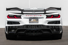 Load image into Gallery viewer, Corvette C8 Z06 Conversion Style Rear High Wing Spoiler Carbon Fiber

