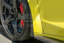 Load image into Gallery viewer, Stingray Corvette C8 Z06 E-Ray XL Splash Guards Mud Flaps Carbon Fiber Custom Painted
