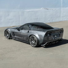Load image into Gallery viewer, 2005-13 Corvette C6 Z06 ZR1 CARBON FIBER or Custom Painted Splash Guard Mud Flaps - Widebody
