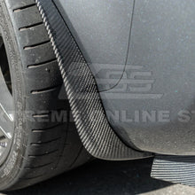 Load image into Gallery viewer, 2005-13 Corvette C6 Z06 ZR1 CARBON FIBER or Custom Painted Splash Guard Mud Flaps - Widebody
