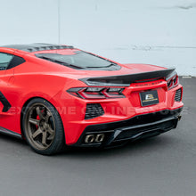 Load image into Gallery viewer, Corvette C8 Stingray Rear Ducktail Spoiler Custom Painted or Carbon Fiber Hydro
