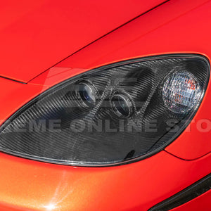 2005-13 Corvette C6 Replacment DRY CARBON FIBER Headlights Housing