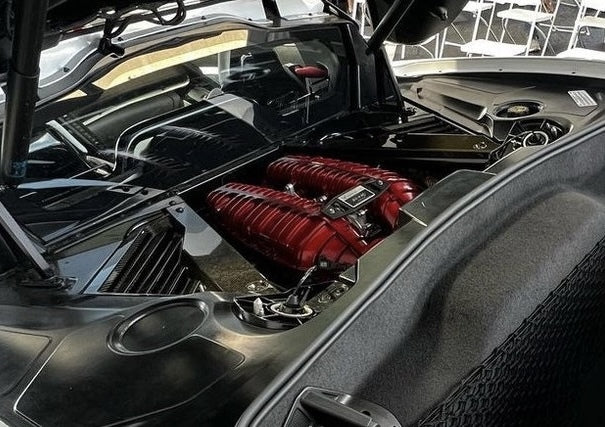 Red Engine Intake Corvette C8 Z06 Edge Red LT6 Engine Intake Manifold Cover OEM GM Custo ...