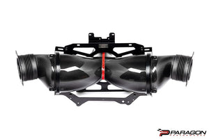 EVENTURI C8 HTC CORVETTE CARBON FIBER INTAKE SYSTEM WITH CLEAR LID - CONVERTIBLE