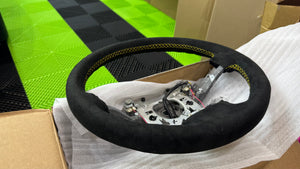 2006 - 2011 Style Corvette C6 Steering Wheel Leather Suede Manual - Custom Interior