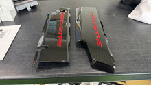 Load image into Gallery viewer, Corvette C7 LT1 Stingray Carbon Fiber Painted Fuel Rail Engine Covers OEM GM
