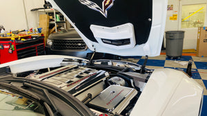 C7 Corvette Stingray Carbon Fiber HydroGraphics Under Hood Vent Cover OEM GM