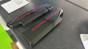 Corvette C7 LT1 Stingray Carbon Fiber Painted Fuel Rail Engine Covers OEM GM