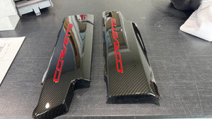 Corvette C7 LT1 Stingray Carbon Fiber Painted Fuel Rail Engine Covers OEM GM