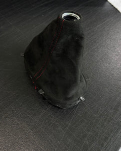 Corvette C6 6 Speed Manual OEM GM Suede Shift Boot with Chrome Trim Ring