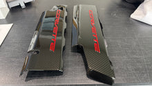 Load image into Gallery viewer, Corvette C7 LT1 Stingray Carbon Fiber Painted Fuel Rail Engine Covers OEM GM

