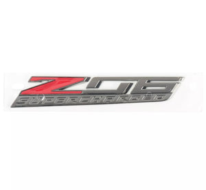 2015 - 2019 Corvette C7 Z06 Body Color Painted Front Fender Emblems OEM GM