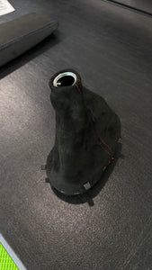 Corvette C6 6 Speed Manual OEM GM Suede Shift Boot with Chrome Trim Ring