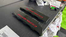 Load image into Gallery viewer, Corvette C7 LT1 Stingray Carbon Fiber Painted Fuel Rail Engine Covers OEM GM
