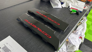 Corvette C7 LT1 Stingray Carbon Fiber Painted Fuel Rail Engine Covers OEM GM