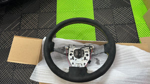 2006 - 2011 Style Corvette C6 Steering Wheel Leather Suede Manual - Custom Interior