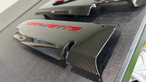Corvette C7 LT1 Stingray Carbon Fiber Painted Fuel Rail Engine Covers OEM GM