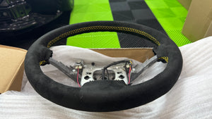 2006 - 2011 Style Corvette C6 Steering Wheel Leather Suede Manual - Custom Interior
