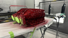 Load image into Gallery viewer, Corvette C8 Z06 Edge Red LT6 Engine Intake Manifold Cover OEM GM Custom Painted Carbon Fiber
