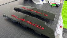 Load image into Gallery viewer, Corvette C7 LT1 Stingray Carbon Fiber Painted Fuel Rail Engine Covers OEM GM
