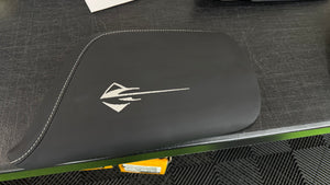 2014 - 2019 C7 Corvette GM Ebony Black Leather Embroidered Stingray Logo Console Lid