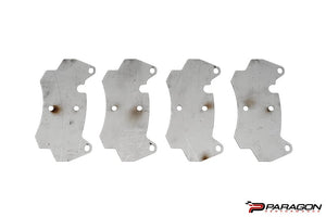 GIRODISC C8 CORVETTE Z51 TITANIUM BRAKE PAD SHIELDS - FRONT