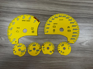 Corvette C6 Speedometer Gauge Colored Faces Daytona Series Red White Blue or Yellow