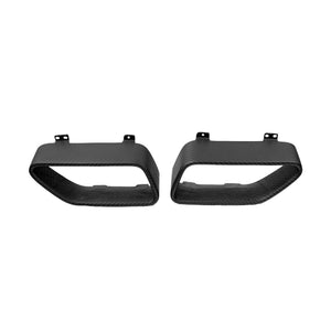 Carbon Fiber Matte Finish Carbon Tail Pipe Tips - McLaren MP4-12C/650S McLaren