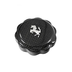 Carbon Fiber Oil Cap Cover With Cavallino - Ferrari F8 Tributo/Spider