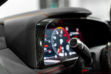 Load image into Gallery viewer, CCS C8 CORVETTE CARBON FIBER GAUGE CLUSTER TRIM OVERLAY - PARAGON PERFORMANCE
