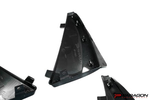 PARAGON C8 CORVETTE EXTENDED SPLASH GUARDS - CARBON FLASH