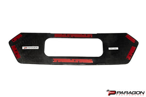 PARAGON PERFORMANCE C8 CORVETTE LICENSE PLATE INSERT - CARBON FIBER OR CARBON FLASH