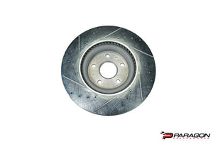 C8 CORVETTE Z51 POWERSTOP EVOLUTION DRILLED & SLOTTED ROTORS - REAR