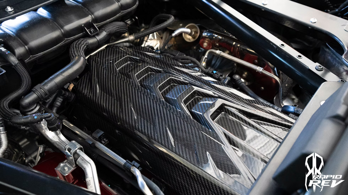 C8 CORVETTE CARBON FIBER ENGINE COVER