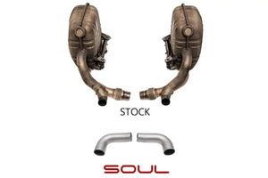 Porsche 997.1 Carrera Muffler Bypass Pipes