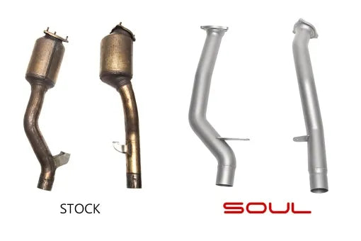 Porsche 958 Cayenne SOUL Secondary Cat Bypass Pipes