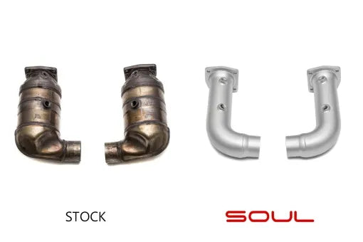 Porsche 991 Turbo Cat Bypass Pipes