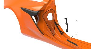 Corvette C8 Z06 E-Ray Side Intake Guards from Scrape Armor