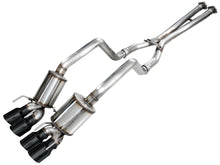 Load image into Gallery viewer, AWE Touring Edition Axleback Exhaust for C6 Chevrolet Corvette 6.0L (2005-2007) and 6.2L (2008) - Diamond Black Tips 3015-43660
