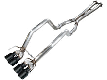 Load image into Gallery viewer, AWE Track Edition Axleback Exhaust for C6 Chevrolet Corvette Z06/ZR1 - Diamond Black Tips 3020-43606
