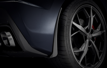 Load image into Gallery viewer, OEM GM C8 CORVETTE STINGRAY FRONT or REAR SPLASH GUARDS - Custom Painted Carbon Fiber Hydro
