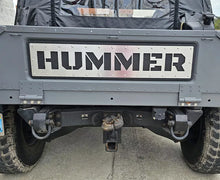 Load image into Gallery viewer, TAILGATE PLATE INSERT-BLACK ABS BACKING W/BRUSHED TOP PLATE (HUMMER STYLE)
