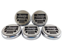 Load image into Gallery viewer, 2007-2018 JEEP WRANGLER JK - JEEP LOGO CAP SET 5PC | CHOOSE VINYL INLAY COLOR
